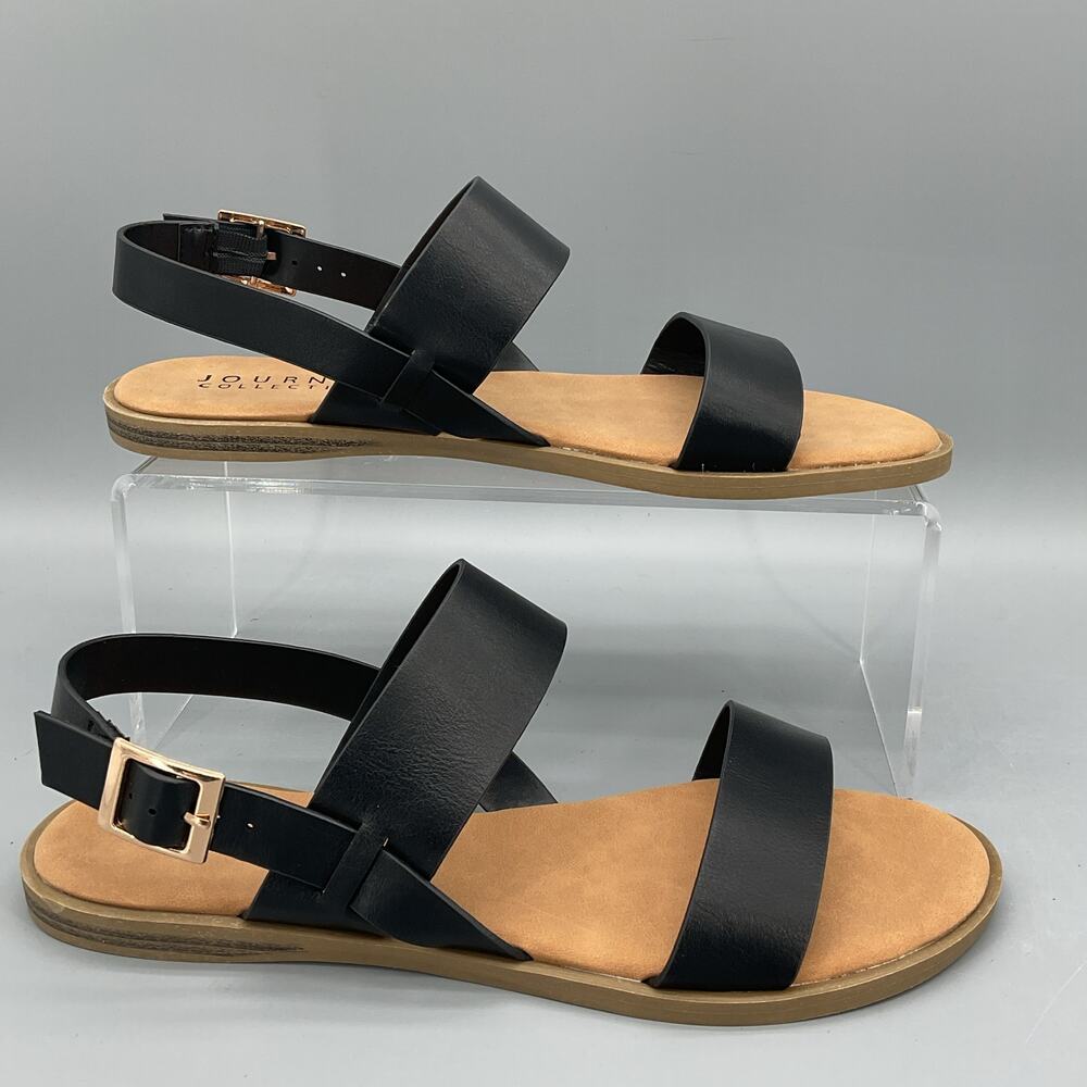 NEW Journee Collection Women’s Lavine Sandals Black Size 9